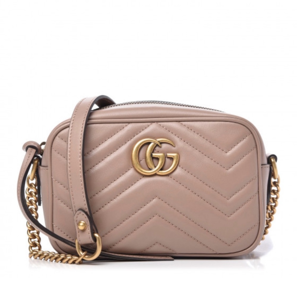 Gucci Mini GG Marmont Chain Shoulder Bag